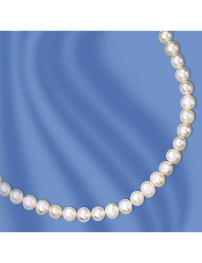Perlenkette mit Silber Verschluss