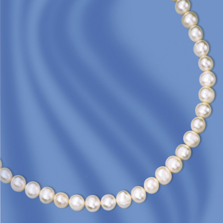 Perlenkette mit Silber Verschluss